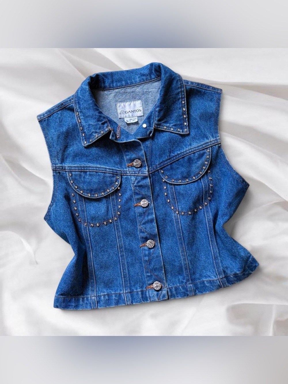 Bejeweled Denim Vest